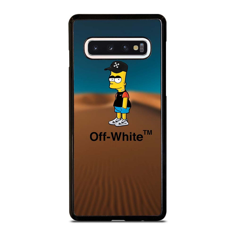 OFF WHITE BART SIMPSONS Samsung Galaxy S10 Case Cover