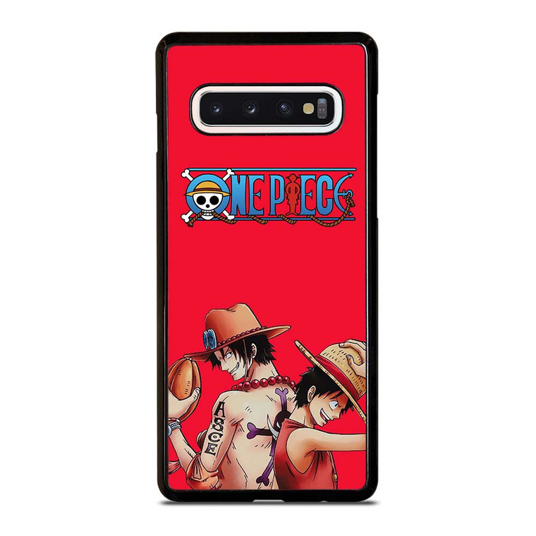 ONE PIECE LUFFY AND ACE Samsung Galaxy S10 Case Cover