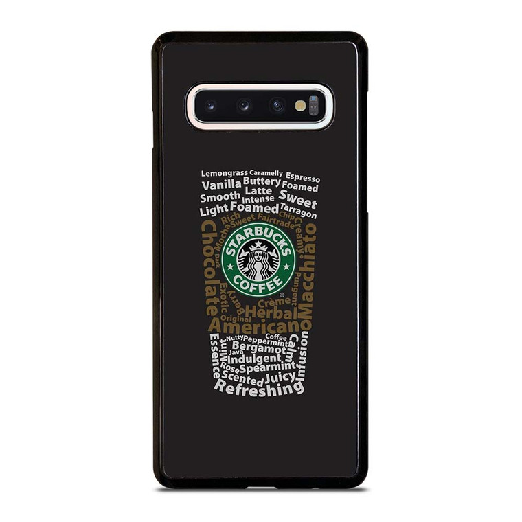 STARBUCKS COFFEE ART TYPOGRAPHY Samsung Galaxy S10 Case Cover