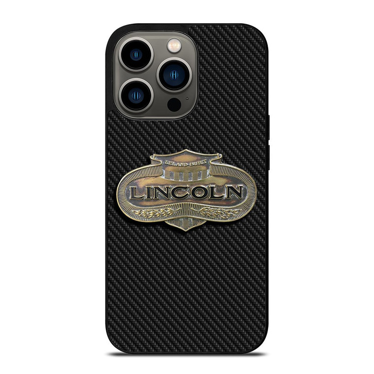 LINCOLN MOTOR LOGO CARBON iPhone 13 Pro Case Cover