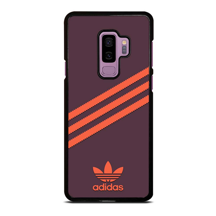 ADIDAS ORIGINALS STRIPES PURPLE ORANGE Samsung Galaxy S9 Plus Case Cover