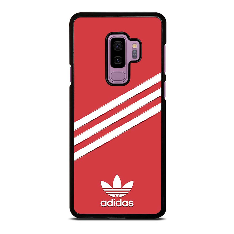 ADIDAS ORIGINALS STRIPES SCARLET RED Samsung Galaxy S9 Plus Case Cover