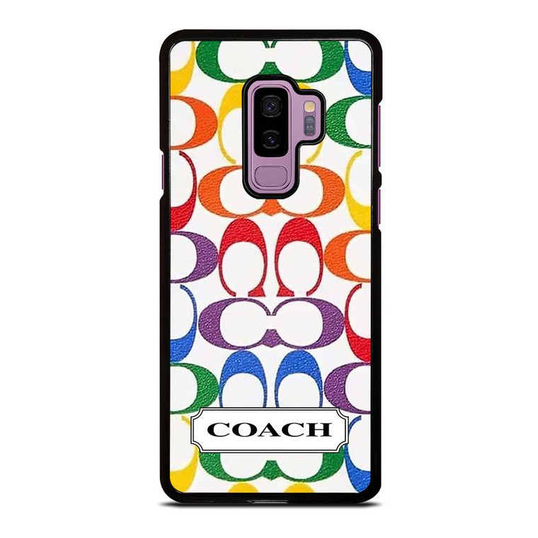 COACH NEW YORK LEATHERWARE LOGO COLORFUL Samsung Galaxy S9 Plus Case Cover