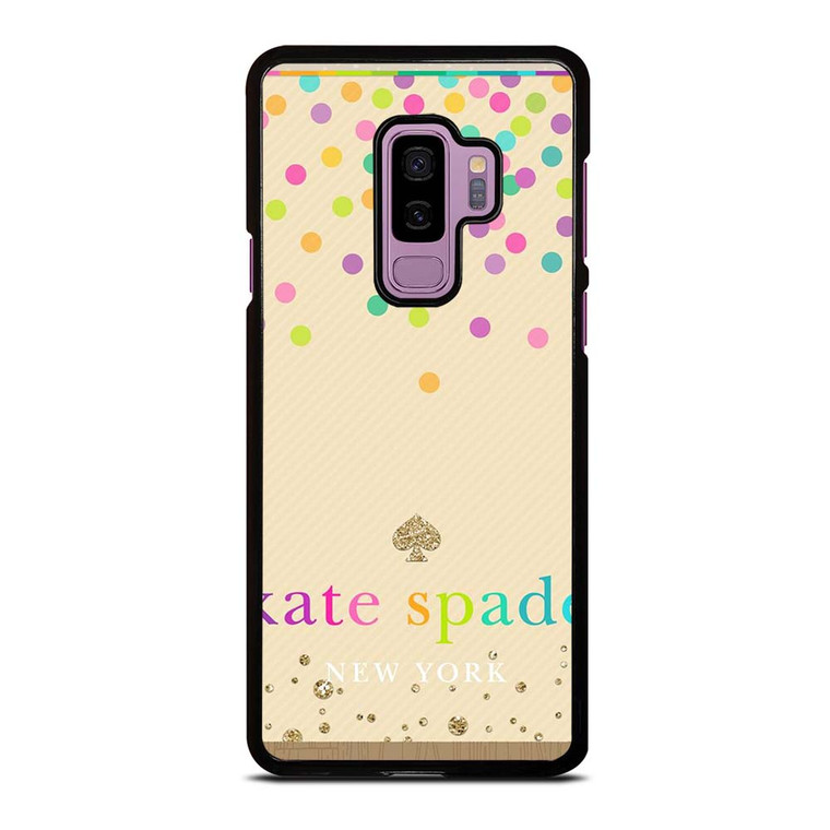 KATE SPADE NEW YORK LOGO COLORFUL POLKADOTS Samsung Galaxy S9 Plus Case Cover