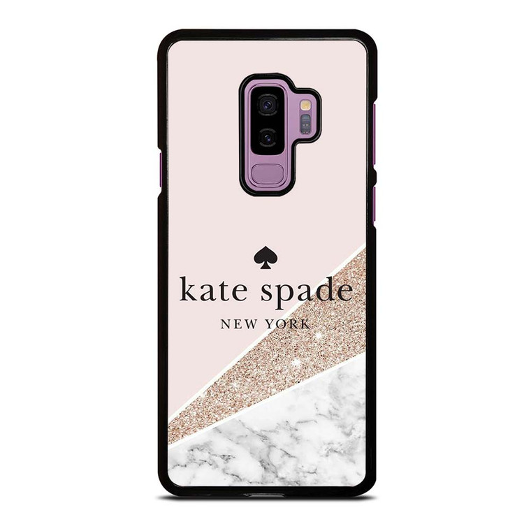 KATE SPADE NEW YORK LOGO SPARKLE MARBLE ICON Samsung Galaxy S9 Plus Case Cover