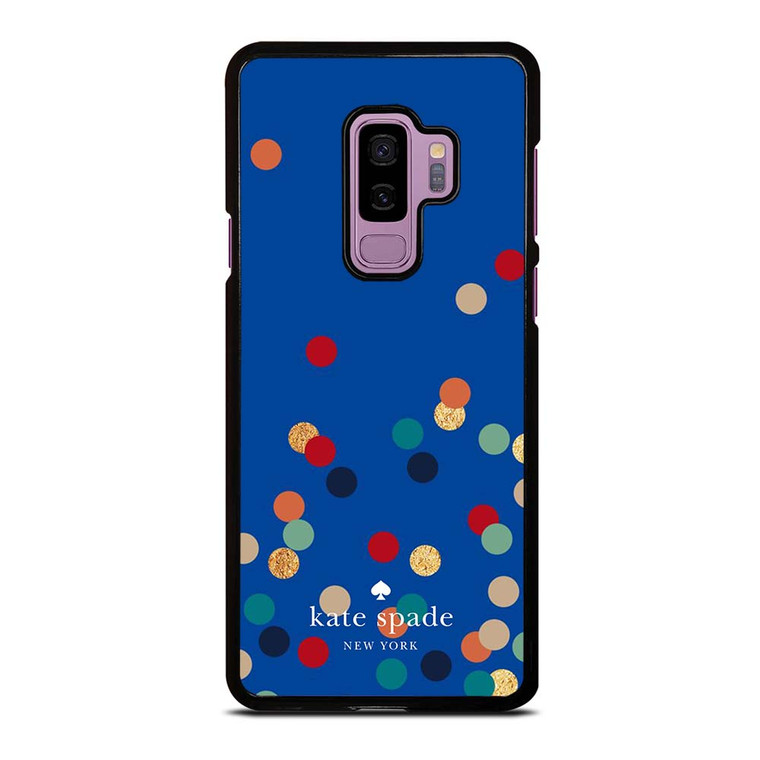 KATE SPADE NEW YORK LOGO SPARKLE POLKADOTS ICON Samsung Galaxy S9 Plus Case Cover