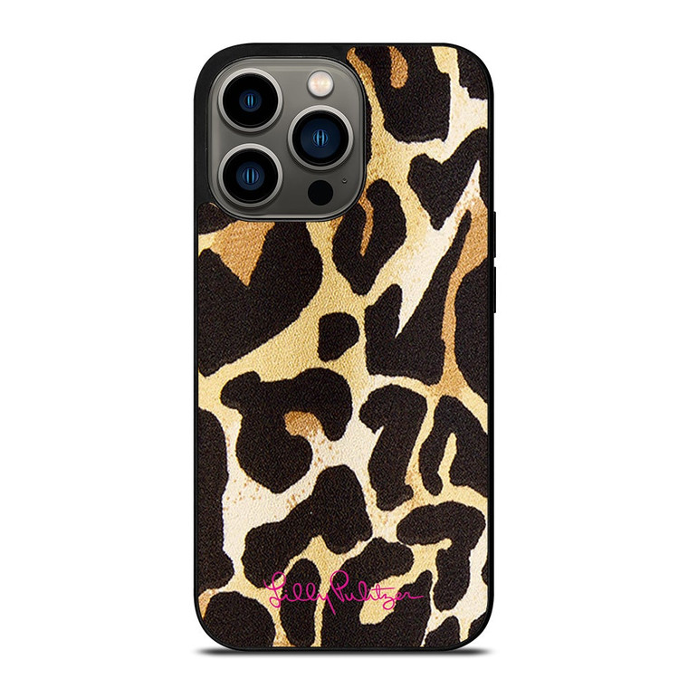 LILLY PULITZER LEOPARD PATTERN iPhone 13 Pro Case Cover