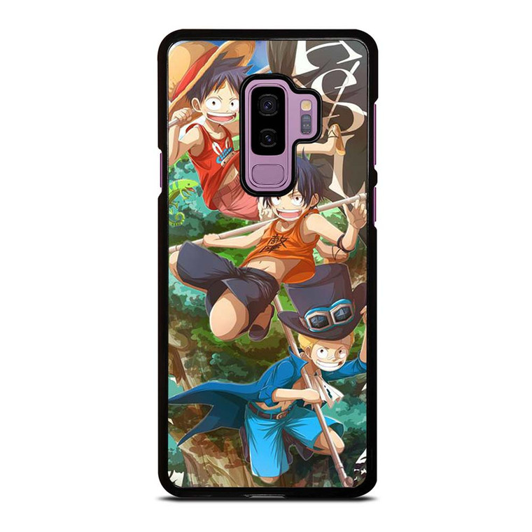 ONE PIECE LUFFY SABO ACE KID Samsung Galaxy S9 Plus Case Cover