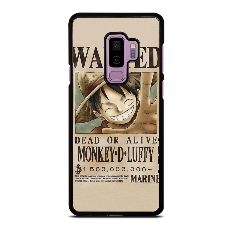 ONE PIECE MONKEY D LUFFY WANTED Samsung Galaxy S9 Plus Case Cover