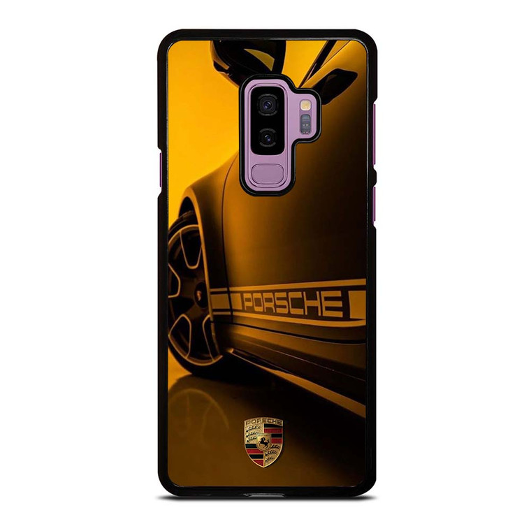 PORSCHE LOGO CAR YELOOW Samsung Galaxy S9 Plus Case Cover