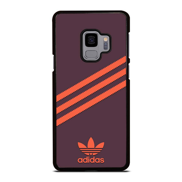 ADIDAS ORIGINALS STRIPES PURPLE ORANGE Samsung Galaxy S9 Case Cover