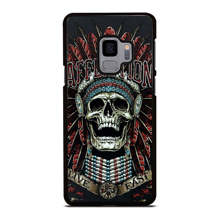 AFFLICTION SKULL INDIAN Samsung Galaxy S9 Case Cover