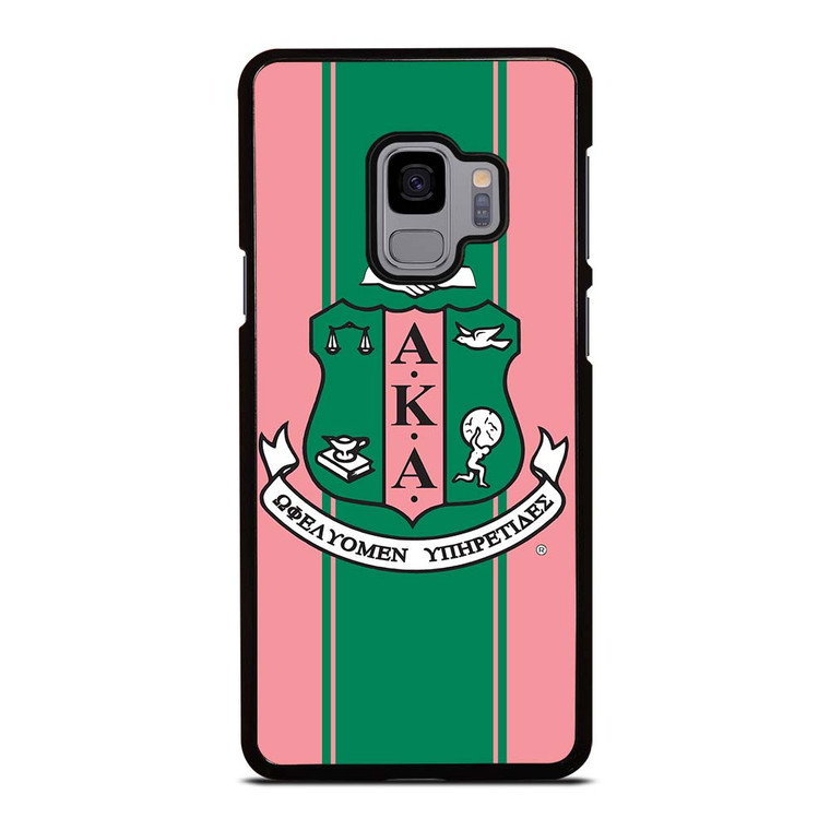 AKA PINK AND GREEN LOGO Samsung Galaxy S9 Case Cover
