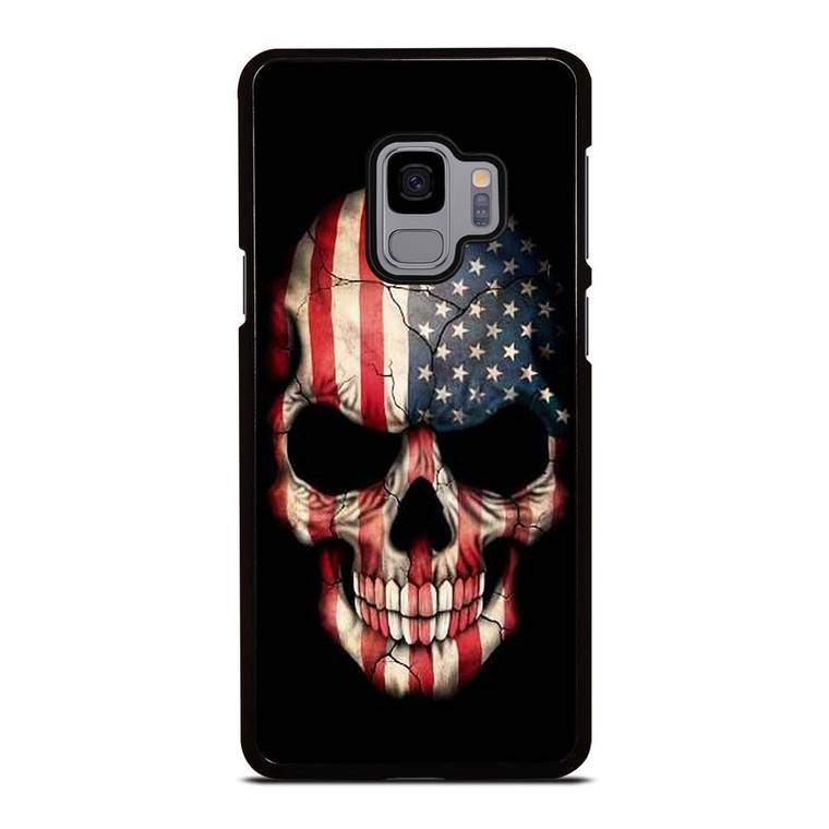 AMERICAN FLAG SKULL Samsung Galaxy S9 Case Cover