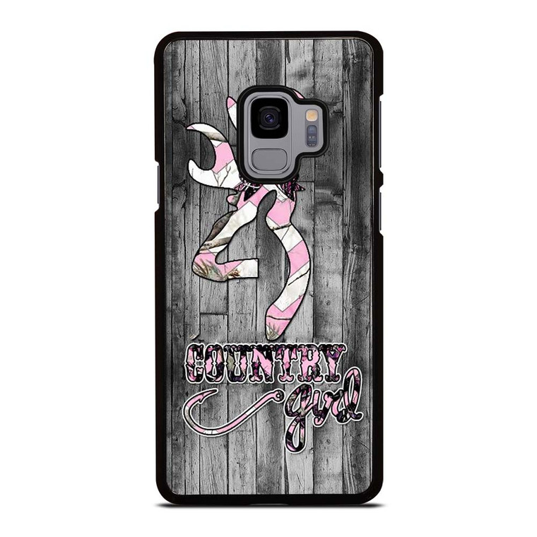 CAMO BROWNING PINK GIRL Samsung Galaxy S9 Case Cover