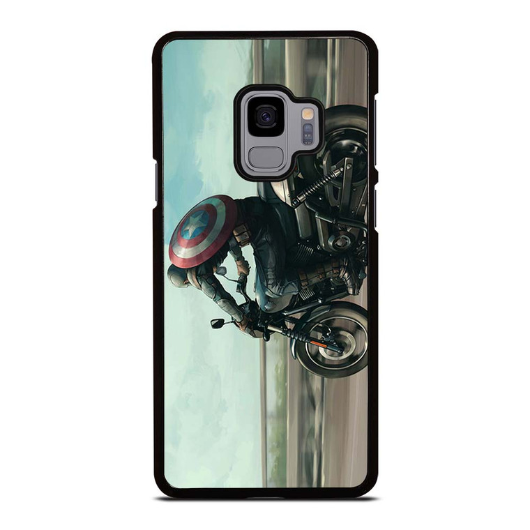 CAPTAIN AMERICA AVENGERS RIDING Samsung Galaxy S9 Case Cover