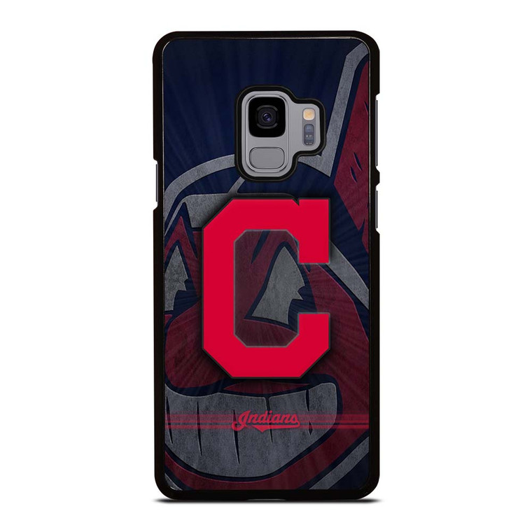 CLEVELAND INDIANS METAL LOGO Samsung Galaxy S9 Case Cover