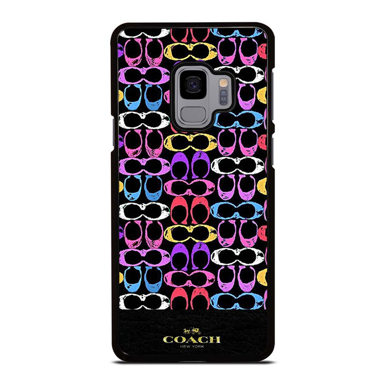 COACH NEW YORK COLORFULL PATTERN EMBLEM Samsung Galaxy S9 Case Cover