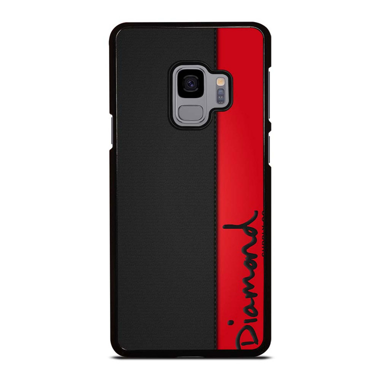 DIAMOND SUPPLY CO RED LEATHER Samsung Galaxy S9 Case Cover