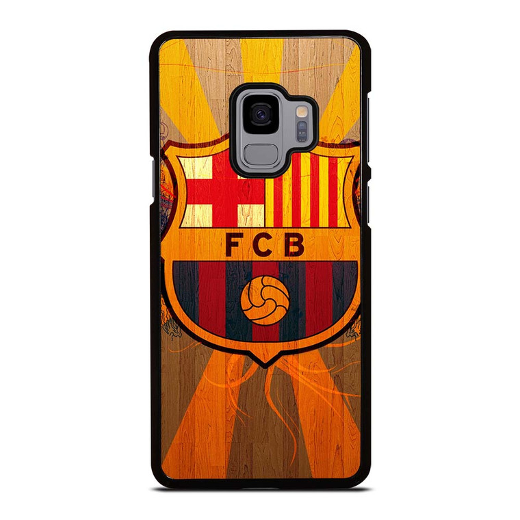 FC BARCELONA WOODEN ICON Samsung Galaxy S9 Case Cover