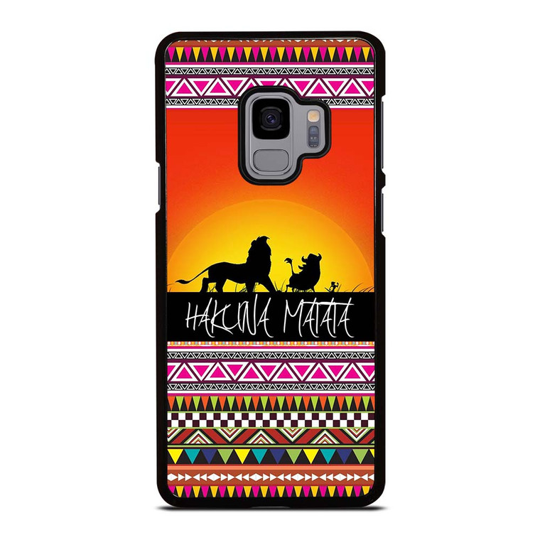 HAKUNA MATATA LION KING SUNSET AZTEC Samsung Galaxy S9 Case Cover