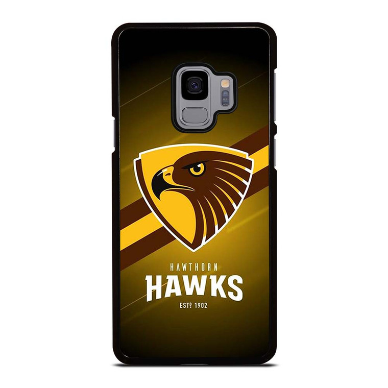 HAWTHORN HAWKS FOOTBALL CLUB LOGO AUSTRALIA TEAM Samsung Galaxy S9 Case Cover