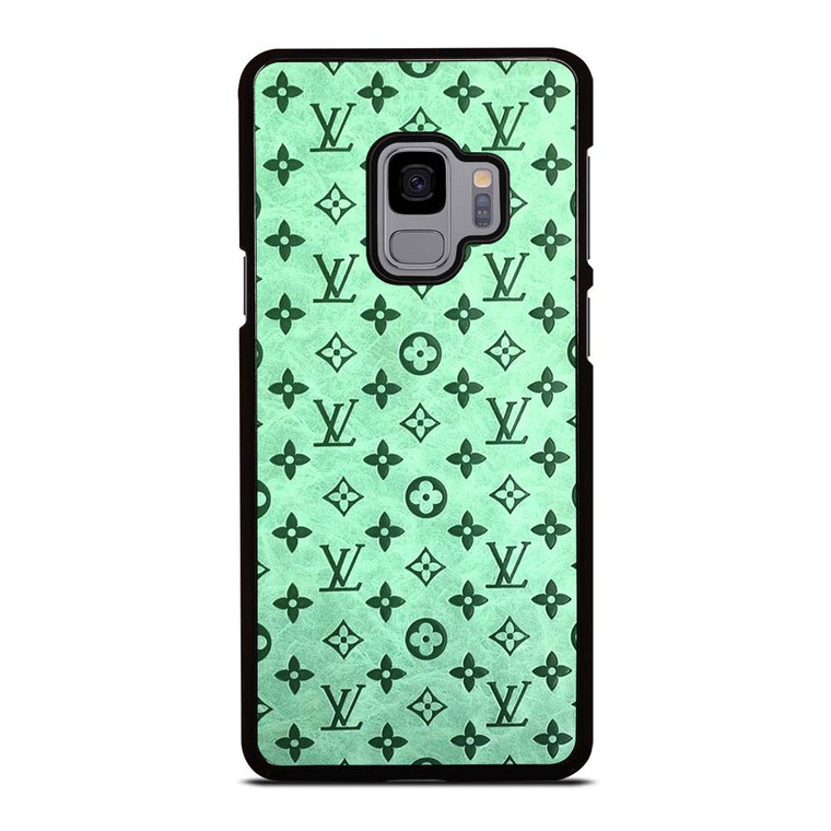 LOUIS VUITTON LOGO GREEN ICON PATTERN Samsung Galaxy S9 Case Cover