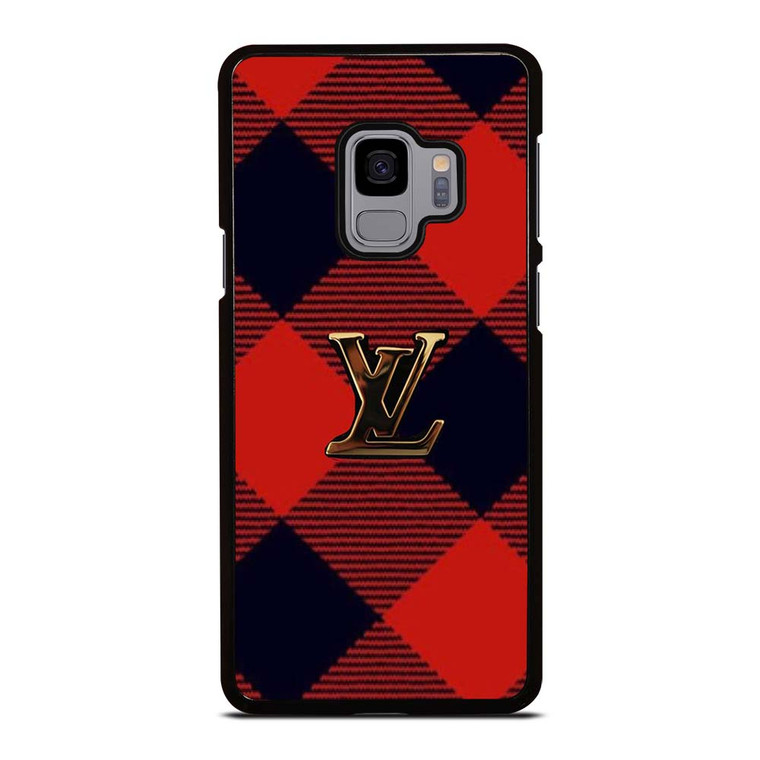 LOUIS VUITTON LV LOGO PATTERN RED Samsung Galaxy S9 Case Cover