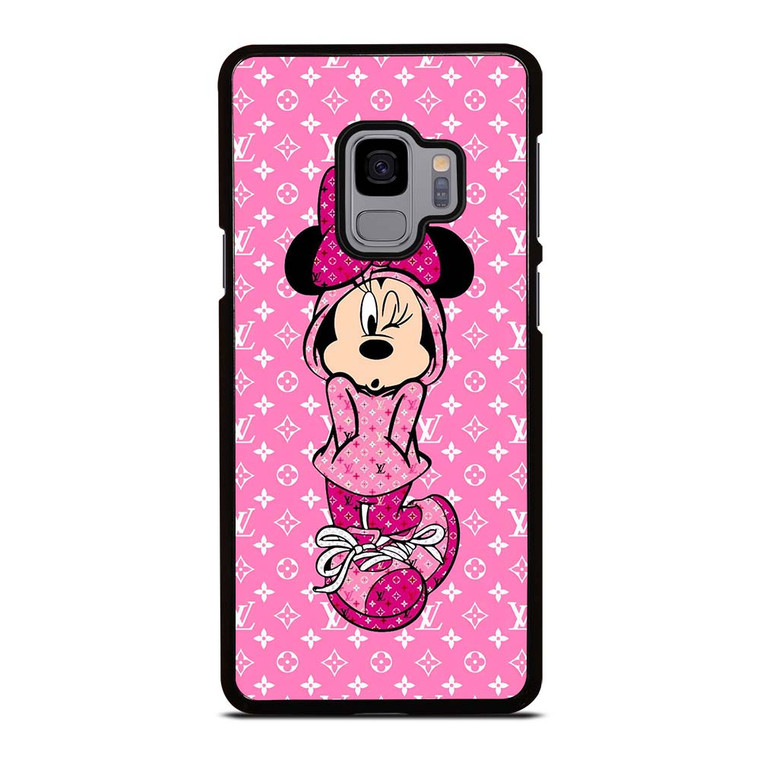 LOUIS VUITTON LV LOGO PINK MINNIE MOUSE Samsung Galaxy S9 Case Cover