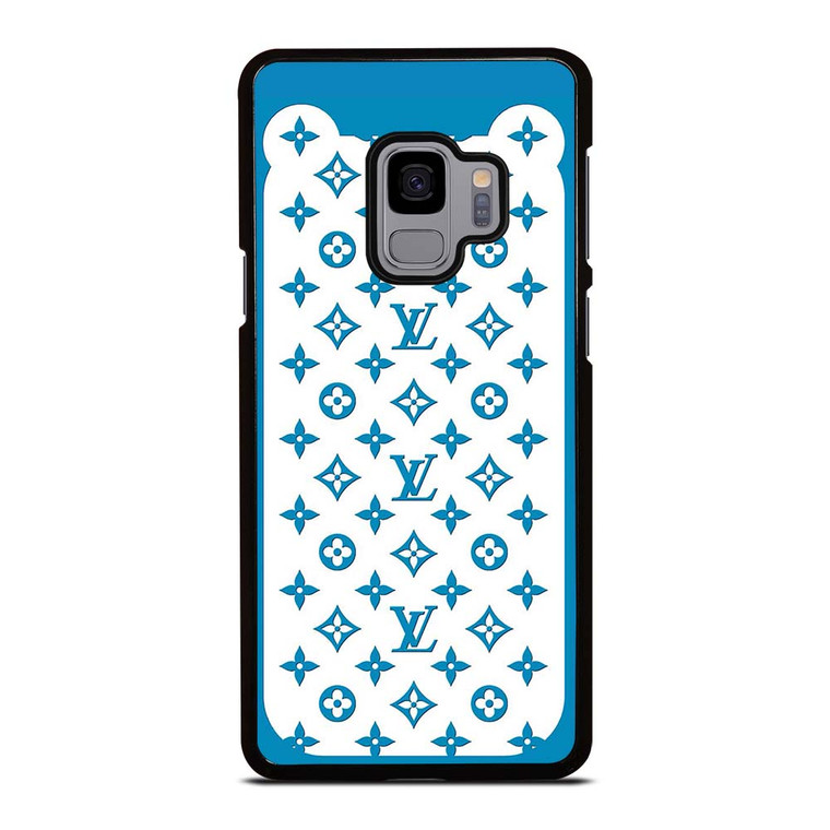 LOUIS VUITTON PATERN ICON LOGO BLUE Samsung Galaxy S9 Case Cover