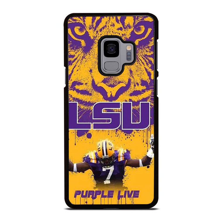 LSU TIGERS LOUISIANA STATE UNIVERSITY PURPLE LIVE Samsung Galaxy S9 Case Cover