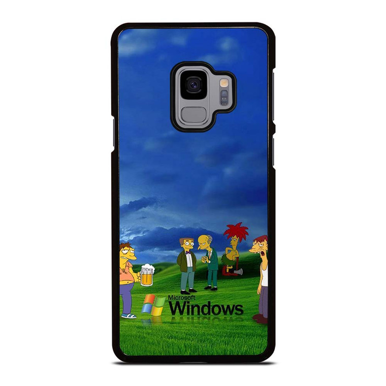 MICROSOFT WINDOWS THE SIMPSONS Samsung Galaxy S9 Case Cover