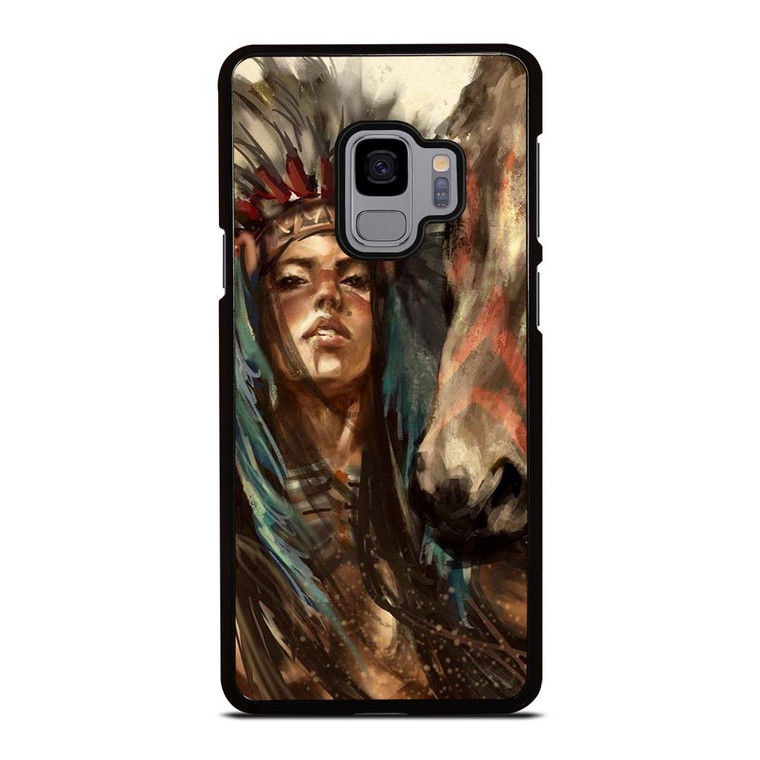 NATIVE AMERICAN PEOPLE ART Samsung Galaxy S9 Case Cover