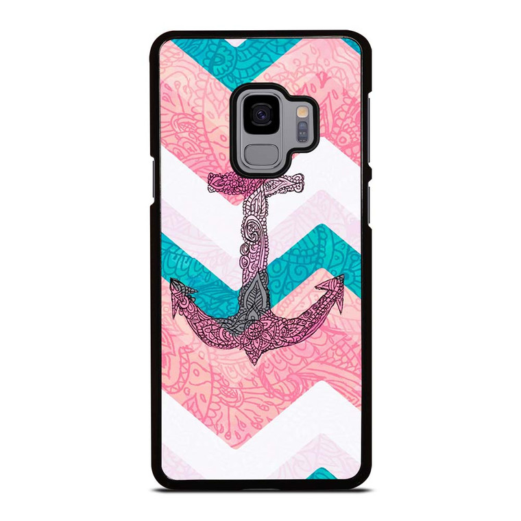 PAISLEY TRIBAL NAUTICAL ANCHOR Samsung Galaxy S9 Case Cover