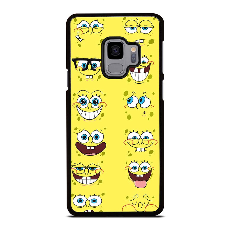 SPONGE BOB MOOD FACE Samsung Galaxy S9 Case Cover
