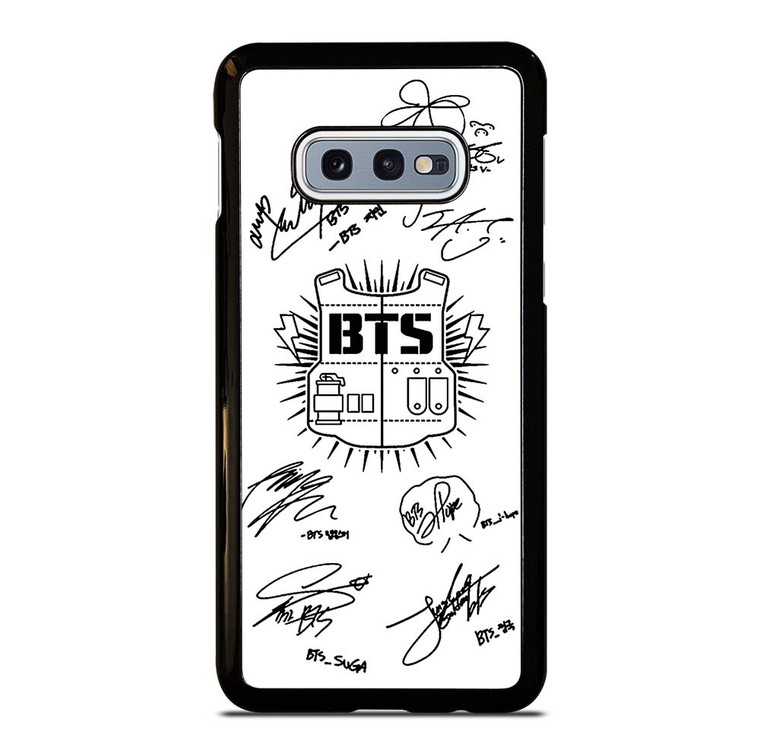 BTS SIGNATURE WHITE Samsung Galaxy S10e Case Cover