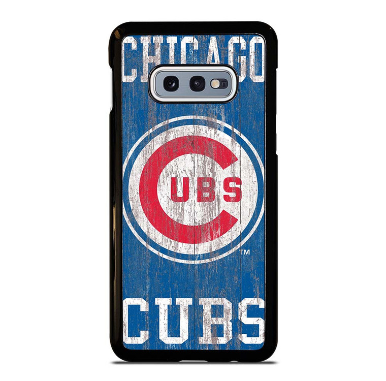 CHICAGO CUBS ON WOOD LOGO Samsung Galaxy S10e Case Cover