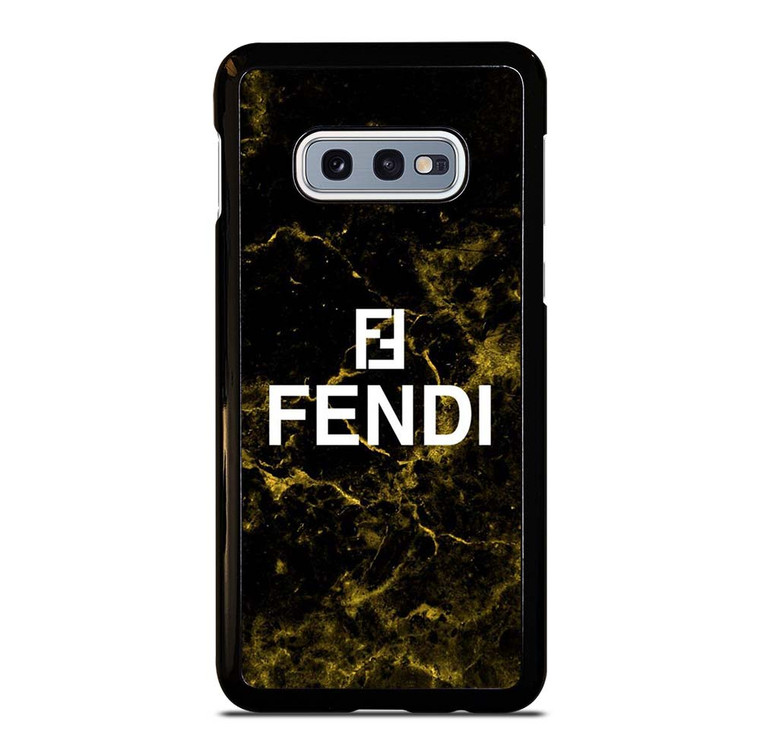 FENDI FASHION ROMA LOGO BLACK MARBLE Samsung Galaxy S10e Case Cover