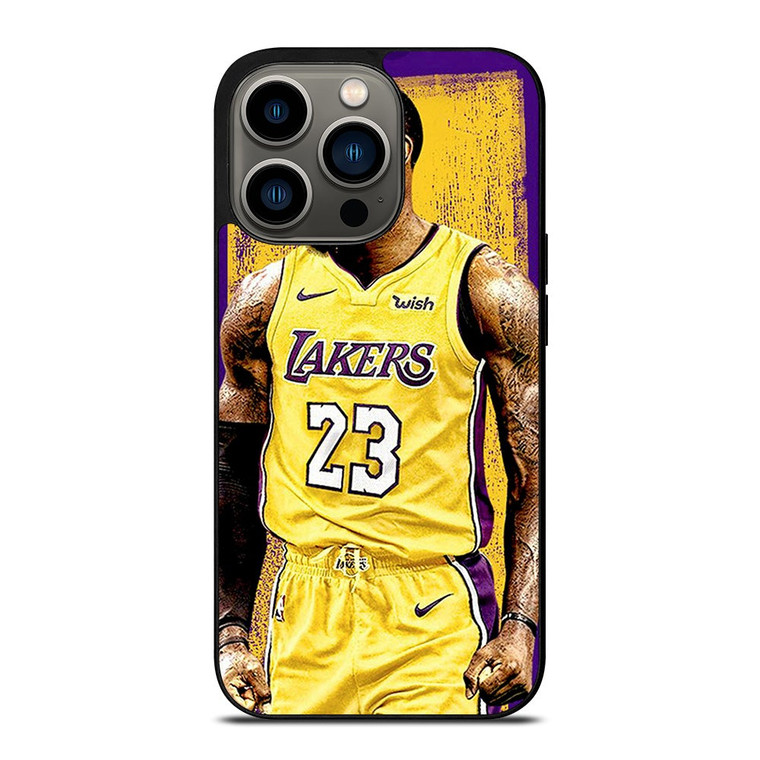 LEBRON JAMES LA LAKERS ART iPhone 13 Pro Case Cover
