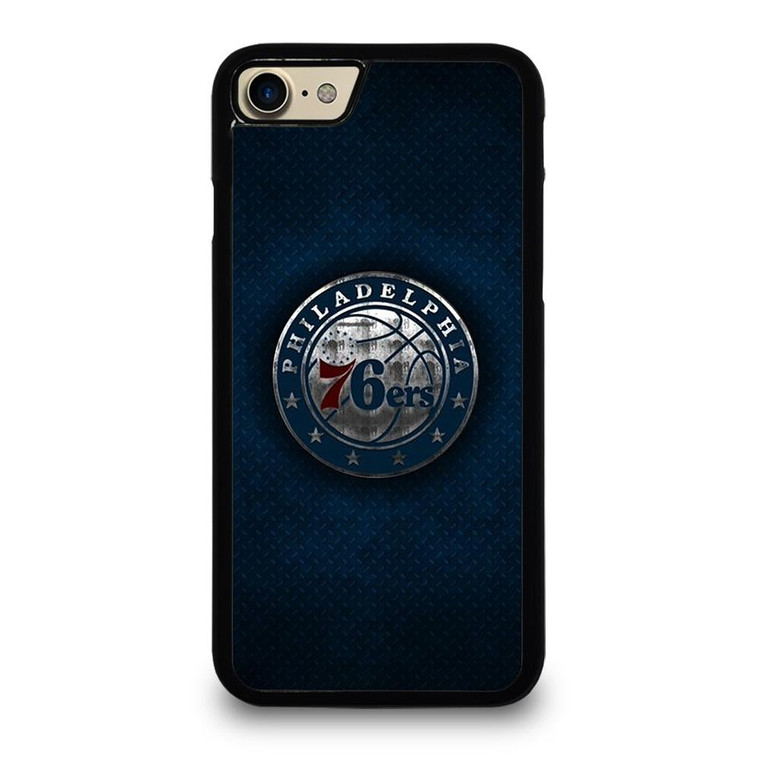 PHILADELPHIA 76ERS METAL LOGO iPhone 7 / 8 Case Cover