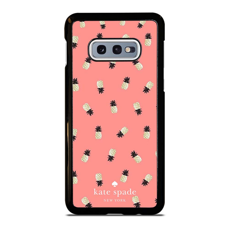 KATE SPADE NEW YORK LOGO PINK PINEAPPLES ICON Samsung Galaxy S10e Case Cover