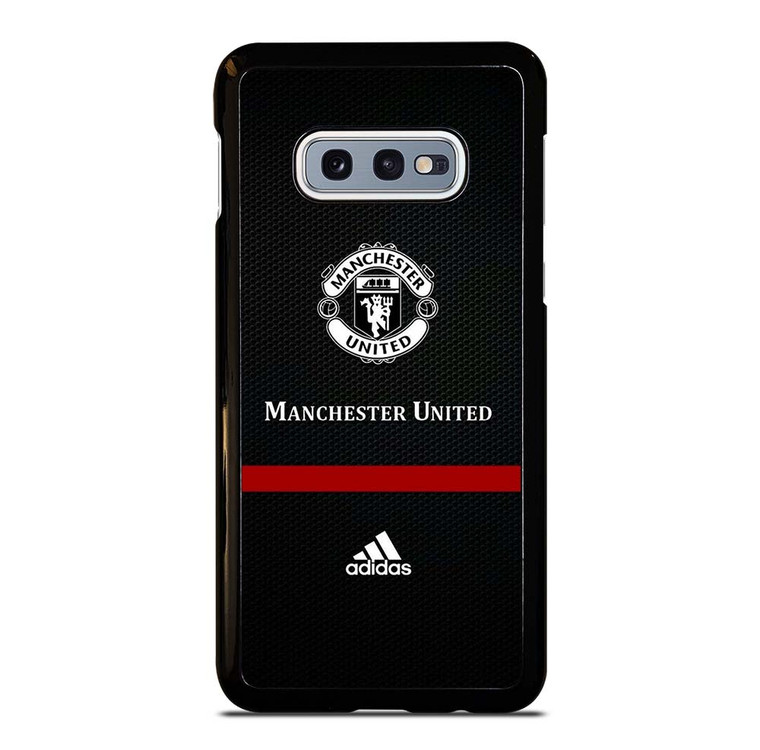 MANCHESTER UNITED FC LOGO FOOTBALL ADIDAS BLACK Samsung Galaxy S10e Case Cover