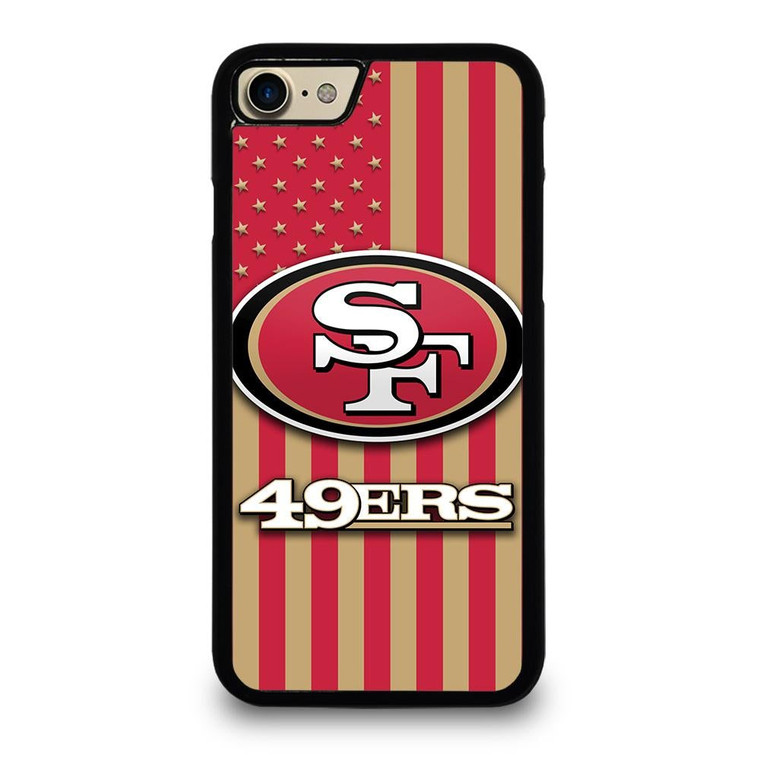 SAN FRANCISCO 49ERS AMERICAN FLAG iPhone 7 / 8 Case Cover