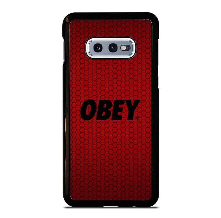 OBEY CLOTHING LOGO RED CARBON Samsung Galaxy S10e Case Cover
