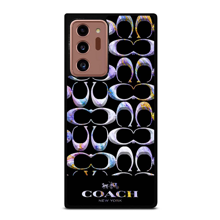 COACH NEW YORK COLORFULL MARBLE ICON Samsung Galaxy Note 20 Ultra Case Cover