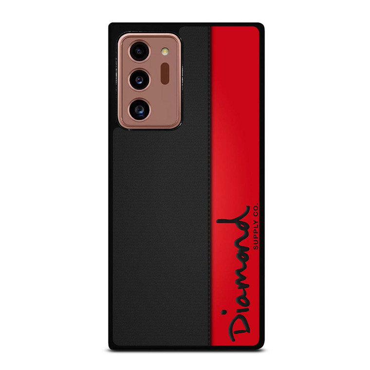 DIAMOND SUPPLY CO RED LEATHER Samsung Galaxy Note 20 Ultra Case Cover