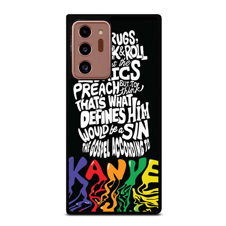 KANYE WEST LYRICS Samsung Galaxy Note 20 Ultra Case Cover