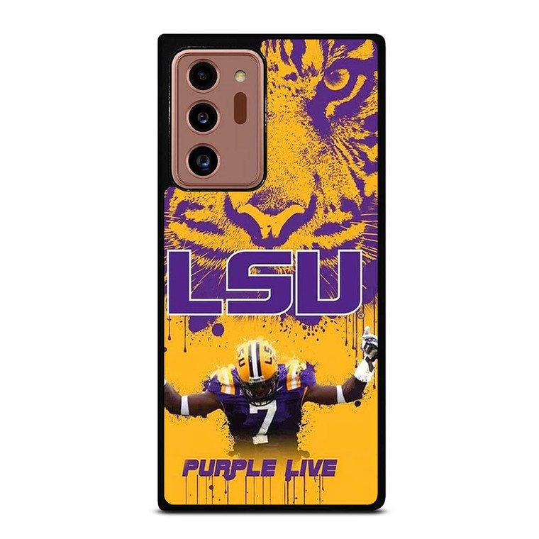 LSU TIGERS LOUISIANA STATE UNIVERSITY PURPLE LIVE Samsung Galaxy Note 20 Ultra Case Cover