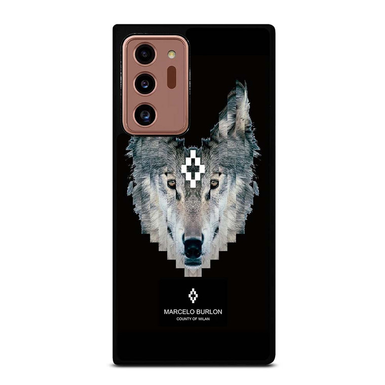 MARCELO BURLON WOLF LOGO Samsung Galaxy Note 20 Ultra Case Cover