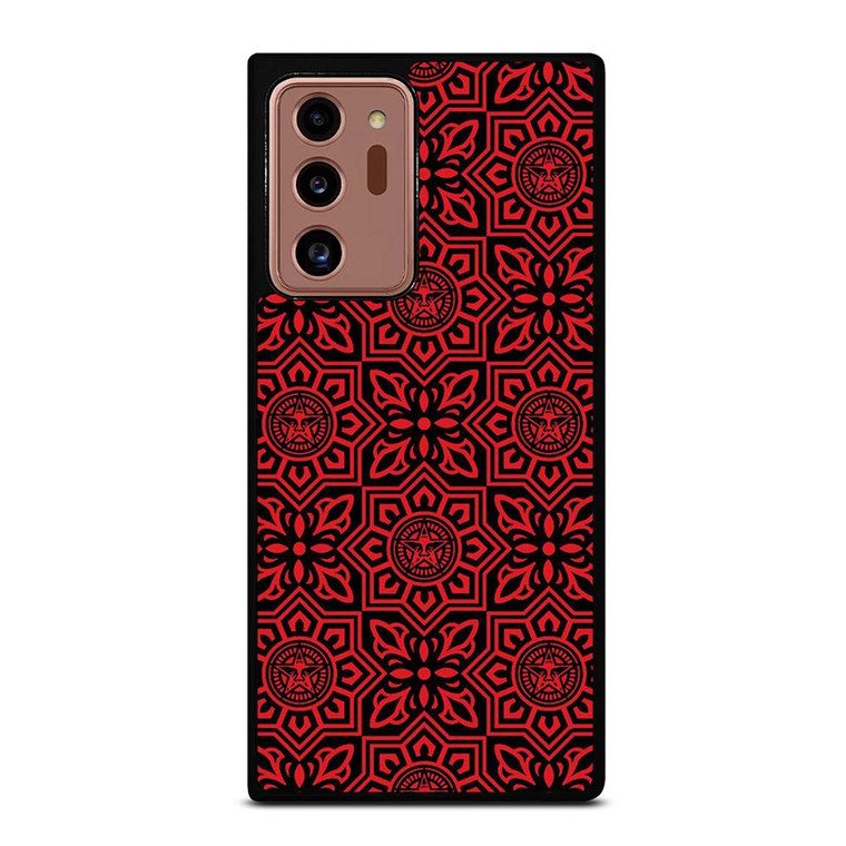 OBEY RED LOGO PATTERN Samsung Galaxy Note 20 Ultra Case Cover
